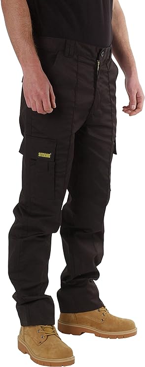 SITE KING Mens Cargo Combat Work Trousers - Main Image