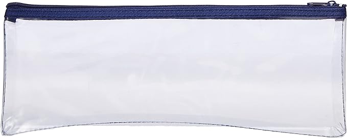 Helix Oxford 13 inch Clear Pencil Case