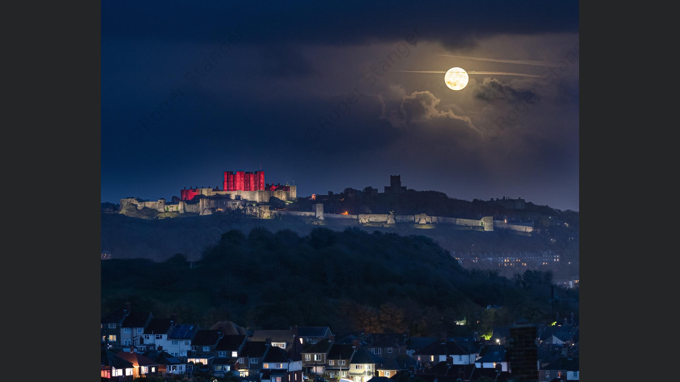 Dover Castle lit by That's a Wrap!