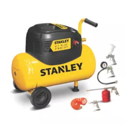 STANLEY B6CC304SCR523 24LTR Electric Compressor With 5 Piece Accesory Kit 230V