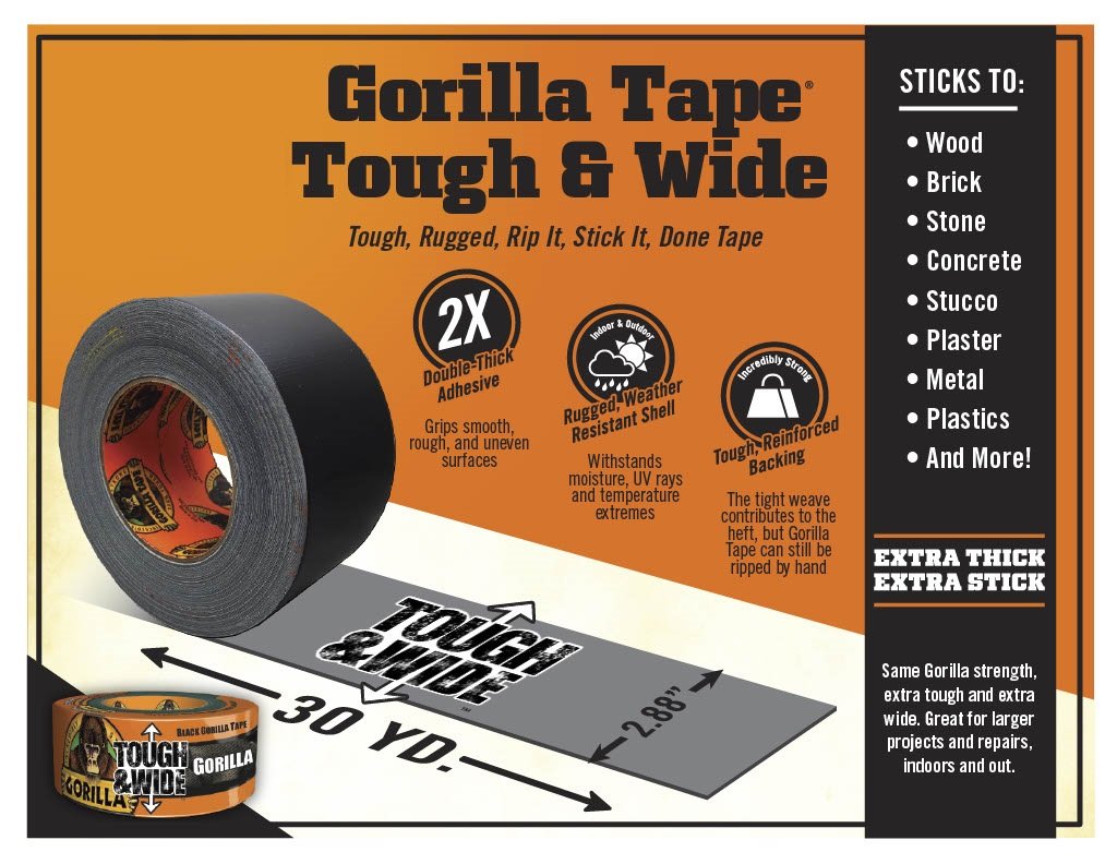 Gorilla Tape Tough and Wide 27m