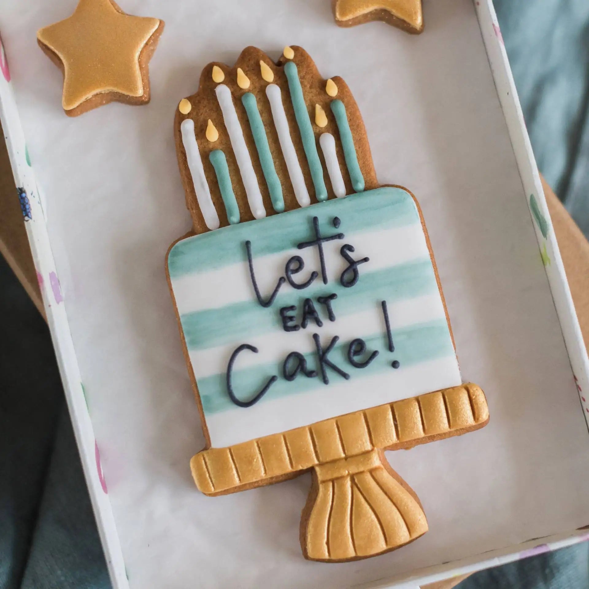 Letterbox Biscuits - Birthday Cake Biscuit Gift