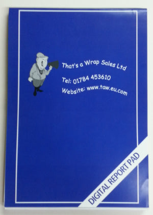 Digital Report Pad – That's A Wrap